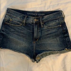 Articles of Society high waisted jean shorts